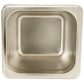 CALEDONIA, Insertos de Acero Inoxidable, Tamaño Sexto 17.5 x 16 cm. Altura 6 Pulgadas, Acero Inoxidable Grado Alimenticio, Acabado Satinado, Fácil de Limpiar, Ideal Para Baño María o Mesa Fría, INAS-6