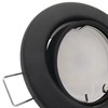 trendlights24 Decora LED Recessed Spotlight 230 V Black Matt Round