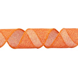 Zofrud FireBrick Burlap Ribbon - 1.5 Inch x 10 Yards | Faux Jute Wired Ribbon for Wreaths, Christmas Decorations, Rustic Weddings, and Large Bow