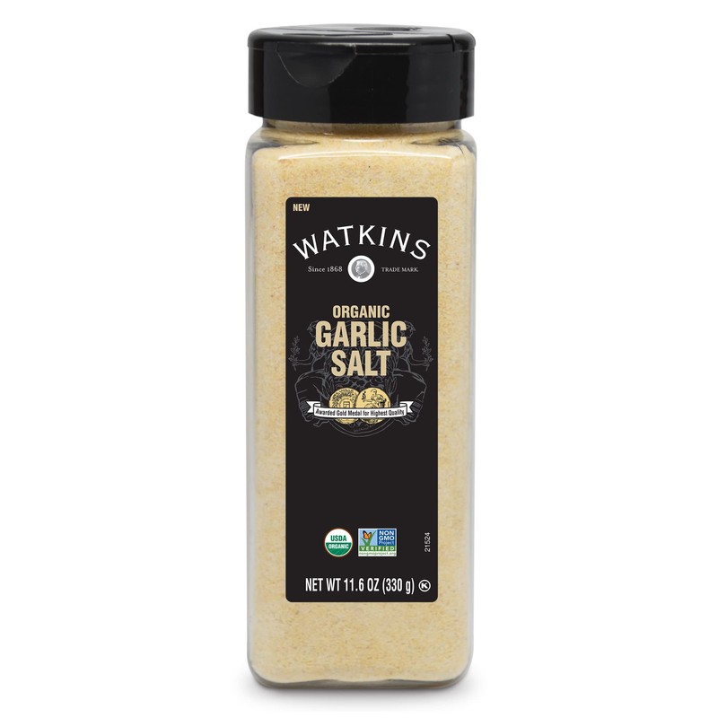 Watkins Organic Garlic Salt, 11.6 oz., 1-Pack