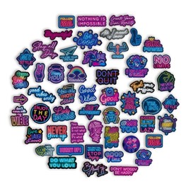 Motivational Stickers - Waterproof Vinyl Inspirational Stickers for Laptop, Phone, Water Bottles, Tumbler & More | Positive Affirmation Quote Sticker Pack for Adults & Kids Pack of 80