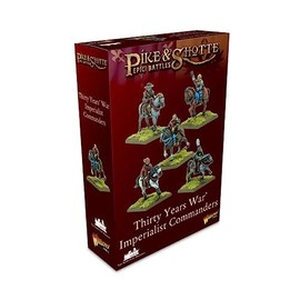 Warlord Games Imperialist Commanders - Epic Scale Miniatures for Pike & Shotte, Highly Detailed Thirty Years War Era for Tabletop Wargaming