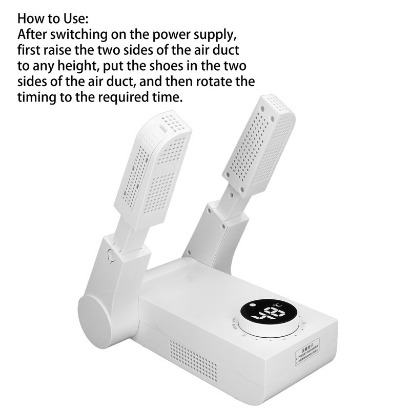 Shoes Dryer Deodorizer Machine Portable Electric Boots Warmer with Adjustable