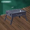 BOSSCO Mini Parrilla De Carbón Portátil Plegable Acero Inoxidable