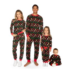 Tipsy Elves Black Cookie Cutter Pajama Set for Women Size Large