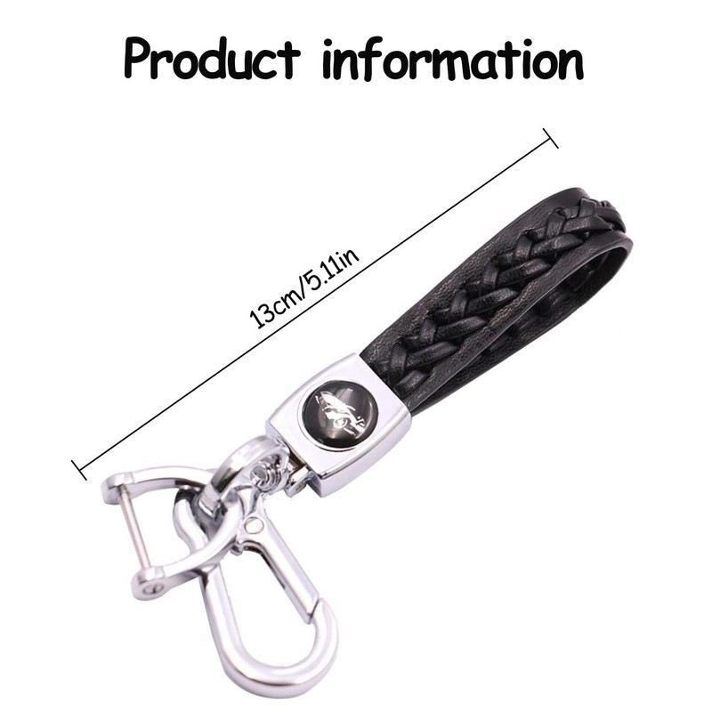 Pack of 2 Leather Car Keychains, Car Keychains, Women's Key