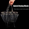 WEHUSE Portable Shower Caddy for College Dorm, Large Black Mesh