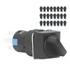 25PCS 16mm Square 5 Pin Knob Select Switch Self Locking