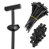 Nylon Universal Cable Tie Buckle, Heavy Duty Self-Locking Nylon Zip
