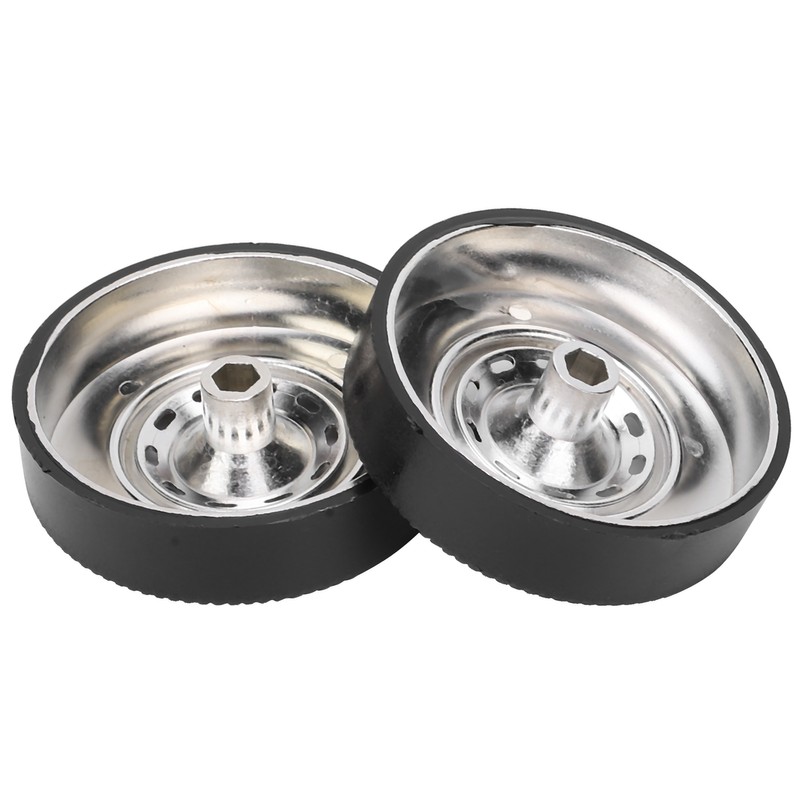 4Pcs Metal Drifting Rubber Wheel Tire Replacement Accessory for WPL
