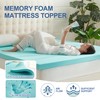 Eiayeebil 2 Inch Memory Foam Mattress Topper Twin, Mattress Pad