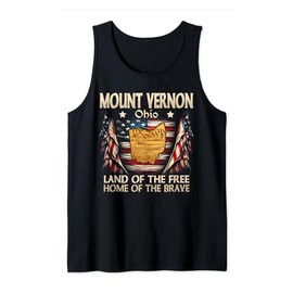 Mount Vernon Ohio USA Flag 4th Of July Tank Top