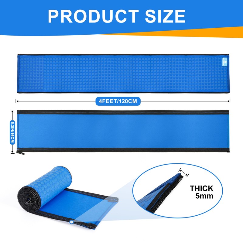 Zippered Pool Handrail Cover, 4 Feet Slip Resistant Neoprene Hand