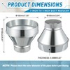 Otoolling 7 Inch to 4 Inch Duct Reducer Increaser Galvanized