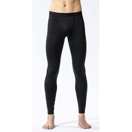 Otafuku Glove JW-642 Men's Summer Inner Long Pants, Full Deodorizing, Compression, Cool Touch, Sweat Absorbent, Quick Drying, UV Protection, Black, 3L