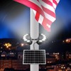 Flag Pole Light Solar Powered 6000K Brightest Solar Flag Pole