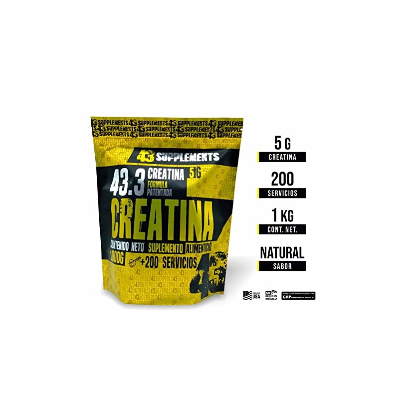 43 SUPPLEMENTS | Creatina | 1Kg