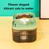 Cat Water Fountain Food Bowl High Capacity Quiet 2 In