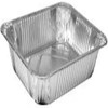 Jena 12 Large Foil Trays with Lids, Silver, 312mm x