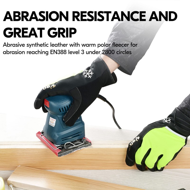Vgo... Winter Work Gloves Touchscreen, Thermal Working Men Gloves for