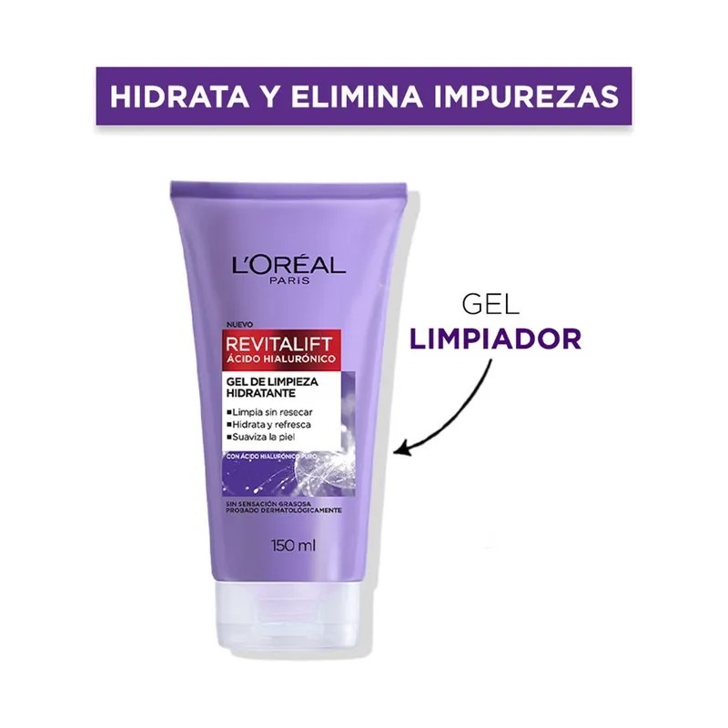Pack L'oréal Paris De Rutina Ácido Hialurónico 6 Unidades