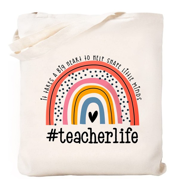 Kimoli Teacher Appreciation Gifts Canvas Tote Bags Aesthetic Travel Beach