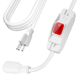 Extension Cord with Switch On/Off Waterproof Switch 35Ft No Plugging and Unplugging Invintage Stereo Devices without Built-in Power Switch(35 FT, White)