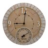 Taylor Terra Cotta Poly Resin Indoor and Outdoor Clock and