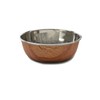 Rosewood Wood Effect Stainless Steel Pet Bowl for Cats &