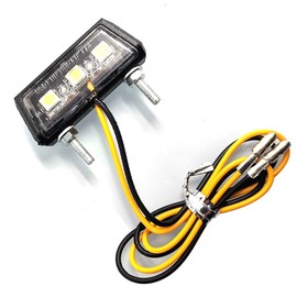 Greluma 1 x Motorcycle License Plate Light 3 SMD LED Chip Mini Tiny Lamp