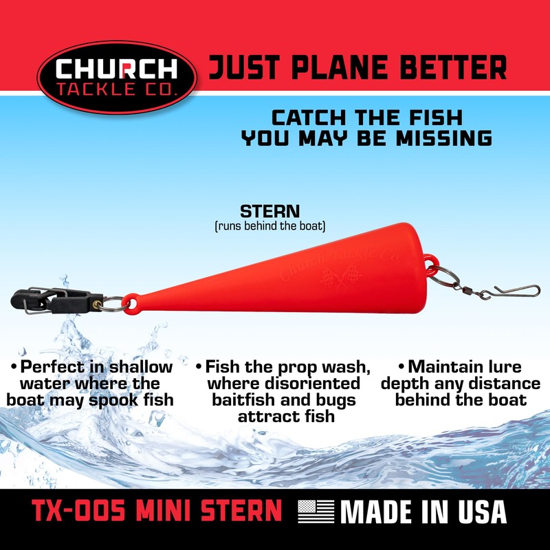 TX-005 Mini Stern Planer by Church Tackle Co