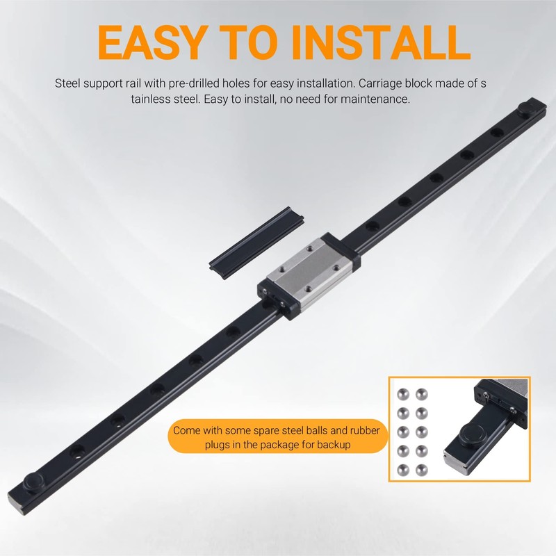 CNCYEAH Linear Rail Guide, MGN9H 300 mm Rail Miniature Linear