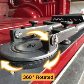 MRIKOL Tailgate Ladder Foldable Pickup 41 inch Truck Tailgate Step Set, Truck Bed Step Accessories, Fit for 2015-2022 Ford F150 Truck