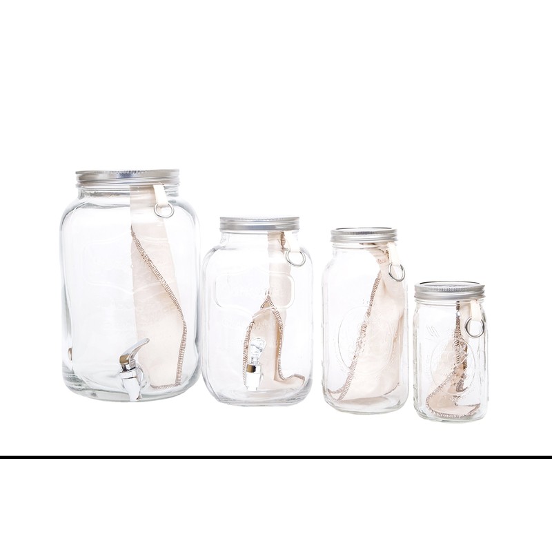 CoffeeSock ColdBrew Kit- Reusable Organic Cotton Filter and Jar (KIT32)