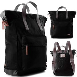 ROKA Bantry Tote Backpack for Women, Men & Kids - Medium Backpack with Laptop Compartment & Multi Pockets for Work, School & Travel - Black
