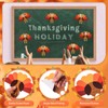 FOBSME 72 Pcs Thanksgiving Turkey Cutouts 7.4x5.59 Inch Paper Turkey