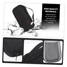 TEHAUX Portable Data Cable Organizer Bag Travel Carrying Pouch for Electronic Accessories Durable and Lightweight Multipurpose Storage Black