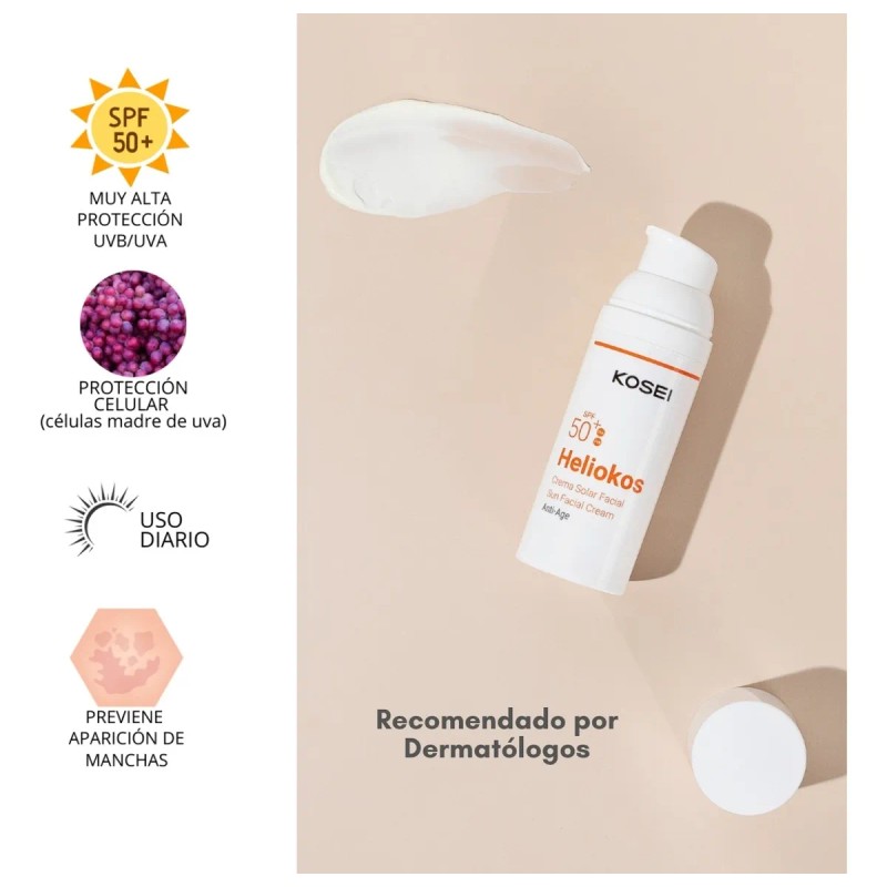 Heliokos Protector Solar Facial Antiedad Fps50+, Kosei Crema