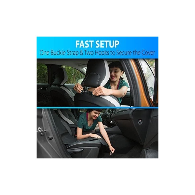 ZONETECH Car Travel Seat Cover Cushion - Premium Quality Classic