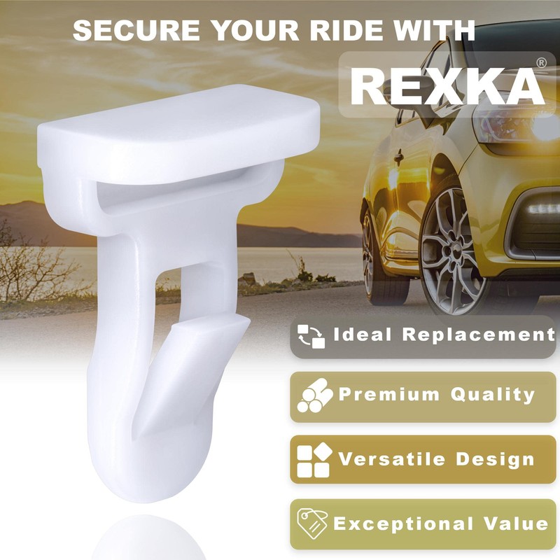 Rexka 10pcs Front & Rear Spoiler Moulding Clip Compatible with