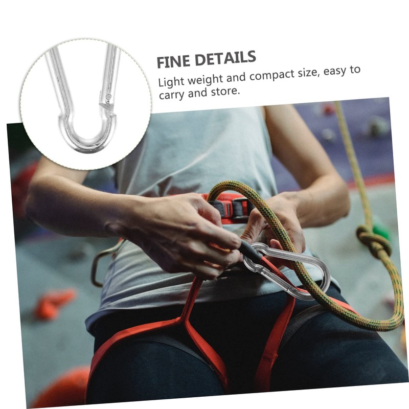 Sosoport 2pcs Indoor Carabiner Buckle Gym Pull Rod Buckle Safety