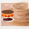 Dafuceramic Stoneware Dinnerware Set for 4, 12 Piece Plates and