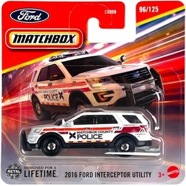 C0859 Matchbox 1:64 Single Cars 2016 Ford Interceptor Utility JBT12