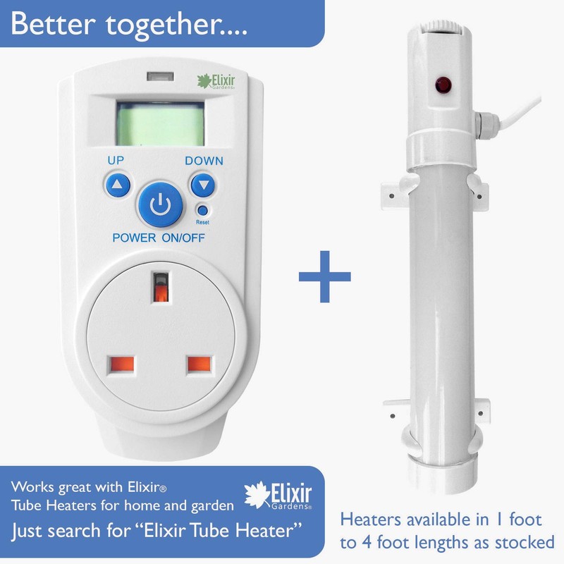 Elixir Gardens ® Thermo-Guard Digital Control Plugin Thermostat TH-928T