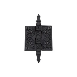 2.5" Victorian Style Steeple Tip Hinge in Cast Iron