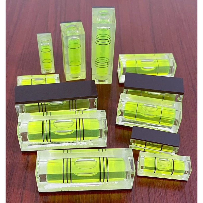 WOYISEPG 5Pcs Magnetic Small Bubble Level Set 29mm/40mm/52mm Multi-sizes Square
