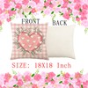 MAZSHTTD Valentines Day Pillow Covers 18 x 18 Inch Set