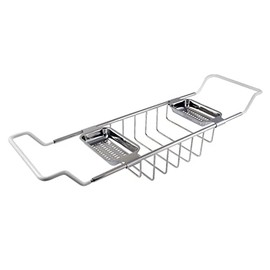 Kingston Brass CC2156 Vintage Bathtub Caddy Tray, 26"-33"(L) x 7-5/16"(W) x 5-1/4"(H), Polished Nickel