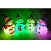 Christmas Snowman LED Illumination Light Up Toy Set of 4