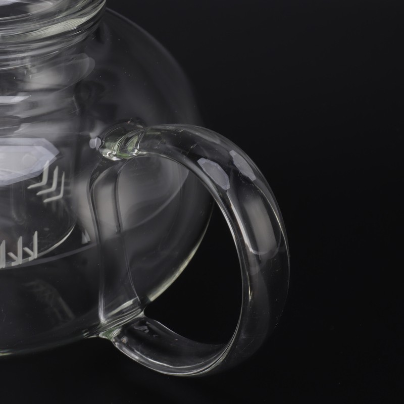 680ml Glass Teapot with Filter Heat Resistance Transparent Tea Kettle